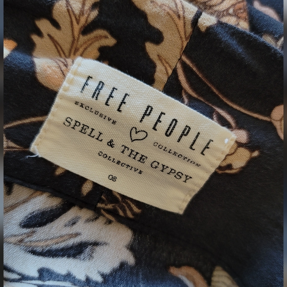 Spell & The Gypsy x Free People Jane Maxi Robe Kimono OS Bird Print Floral - Picture 8 of 12